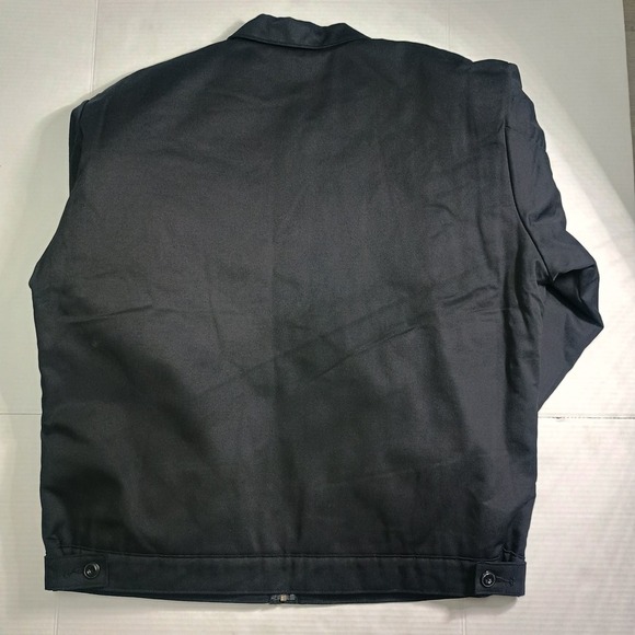 Red Kap Work Jacket Quilted Dark Blue Zip JT22BK Size Large - Picture 3 of 4